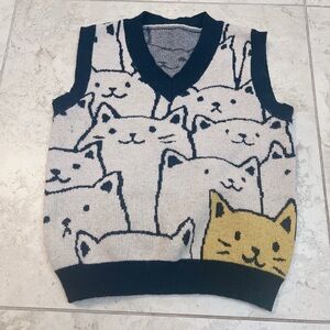 Free- Cat Sweater Vest